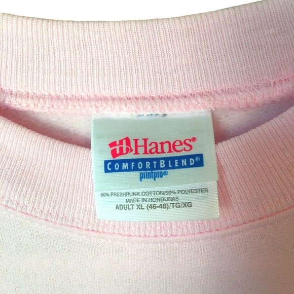 Frog Sweatshirt Toadily Insane Funny Design Hanes Unisex XL Pink NEW - Picture 3 of 3